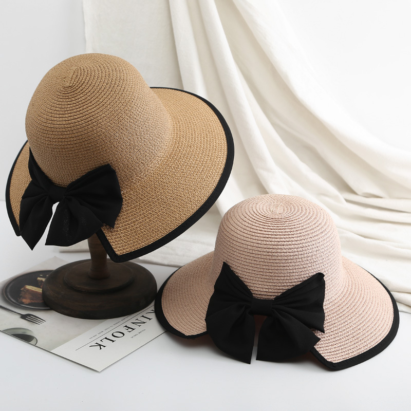 Bucket Hat Straw - K189 หมวกผู้หญิง หมวกชายหาด ปานามา 2022 หมวกฤดูร้อนของผู้หญิง