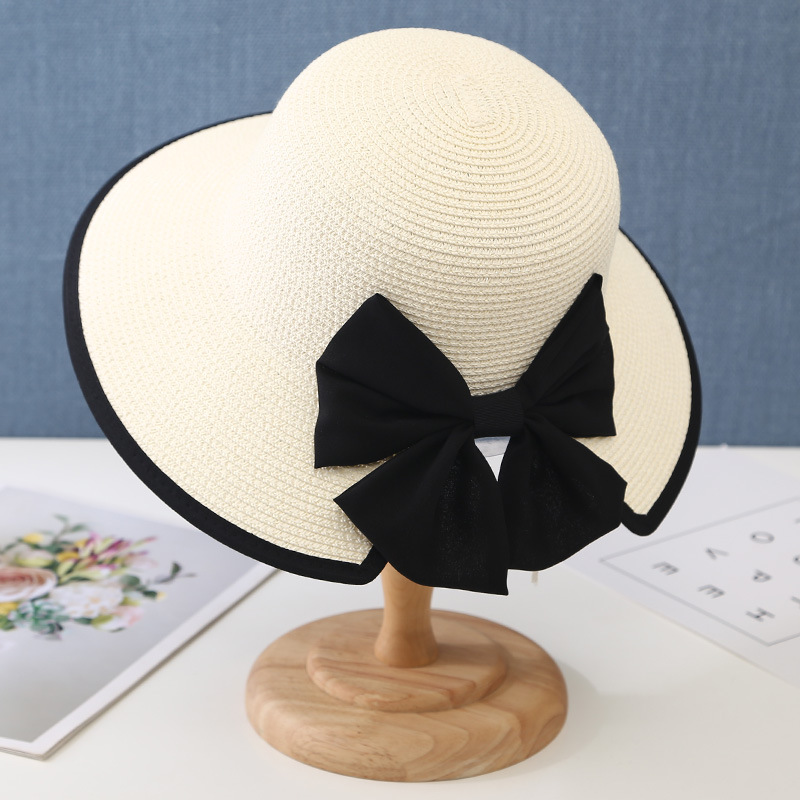 K189 หมวกผู้หญิง หมวกชายหาด ปา - Bucket Hat Straw บทวิจารณ์และราคา