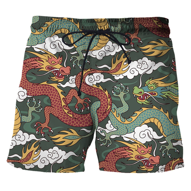 กางเกงว่ายน้ำพิมพ์ลาย3D มังกรจ - Trunks Board Surf บทวิจารณ์และราคา