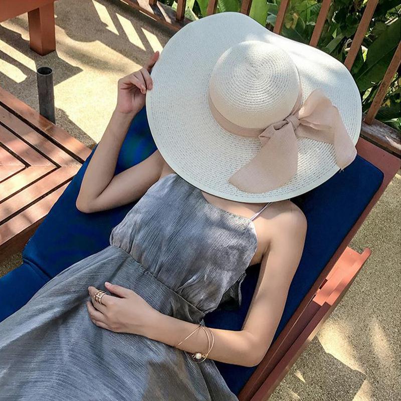 หมวกสตรีแบบใหม่สำหรับขาย หมวกฟ - Bucket Hat Straw บทวิจารณ์และราคา