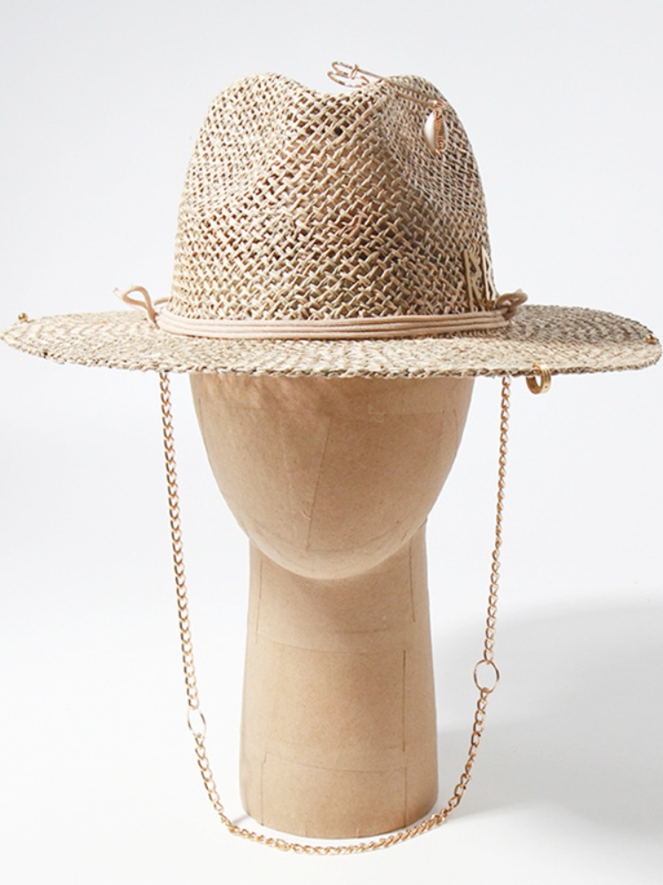 หมวกสานทรงยุโรปและอเมริกัน ดีไ - Bucket Hat Straw บทวิจารณ์และราคา