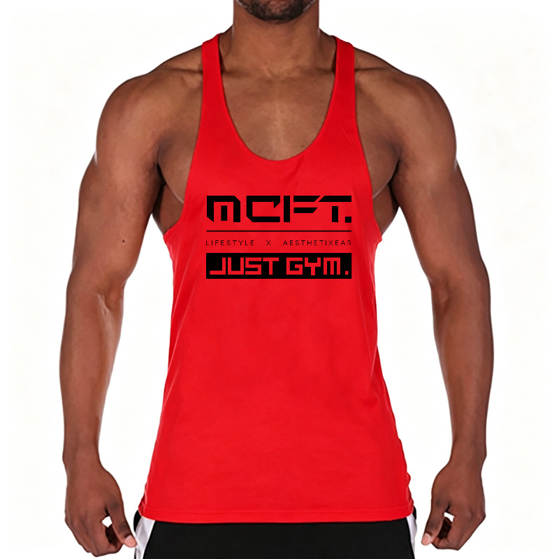 เสื้อกล้ามออกกำลังกายผู้ชายผ้า - Tank Top Muscle บทวิจารณ์และราคา