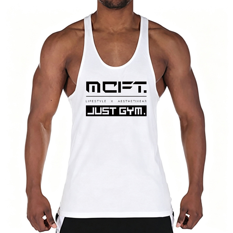 เสื้อกล้ามออกกำลังกายผู้ชายผ้า - Tank Top Muscle บทวิจารณ์และราคา