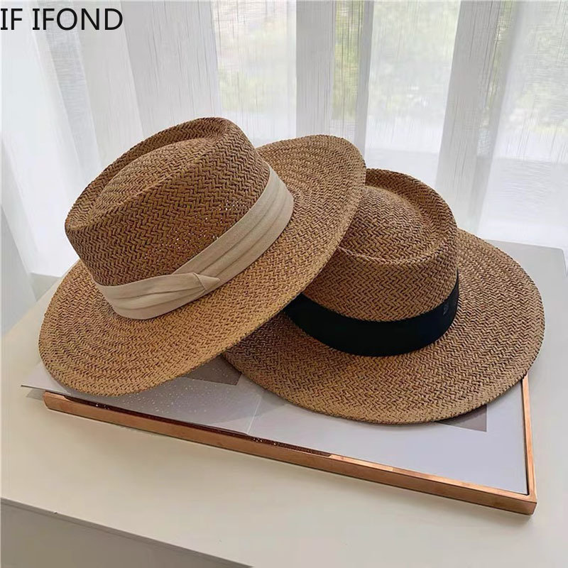 ฤดูใบไม้ผลิฤดูร้อน Breathable  - Bucket Hat Straw บทวิจารณ์และราคา