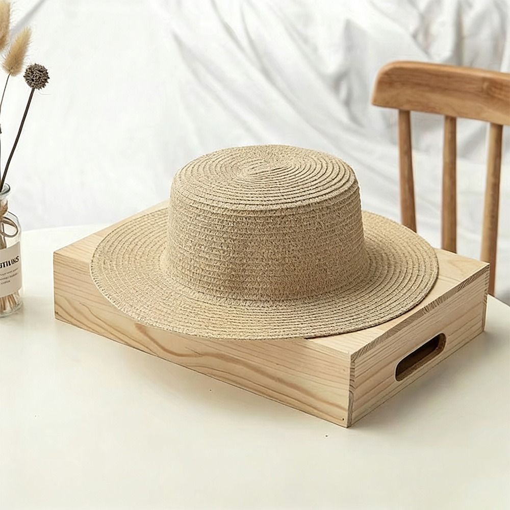 หมวกสานปีกกว้างแฟชั่นสำหรับผู้ - Bucket Hat Straw บทวิจารณ์และราคา